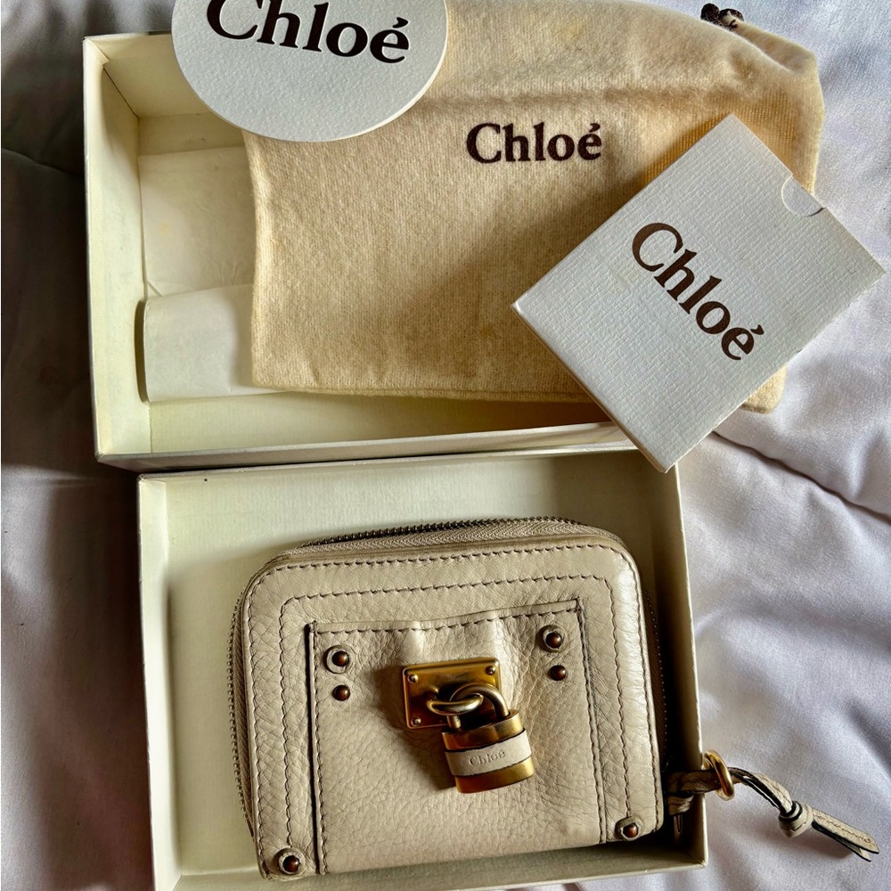 CHLOE Paddington Lock And Key Wallet with box/dustbag/tags